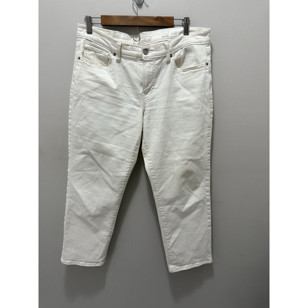 Lucky Brand Women's White Straight Leg Jeans